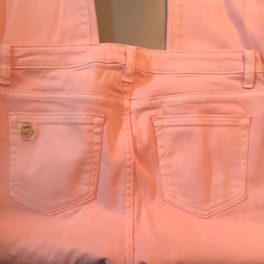 Michael Kors peach 🍑 Izzy skinny sz 8
